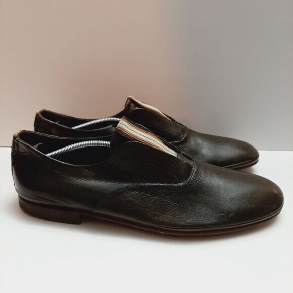 BARRATS 1890 \ Driving Slip-On Loafer Leather Shoes Deep Green Men's Sz US 8.5 - Picture 2 of 16